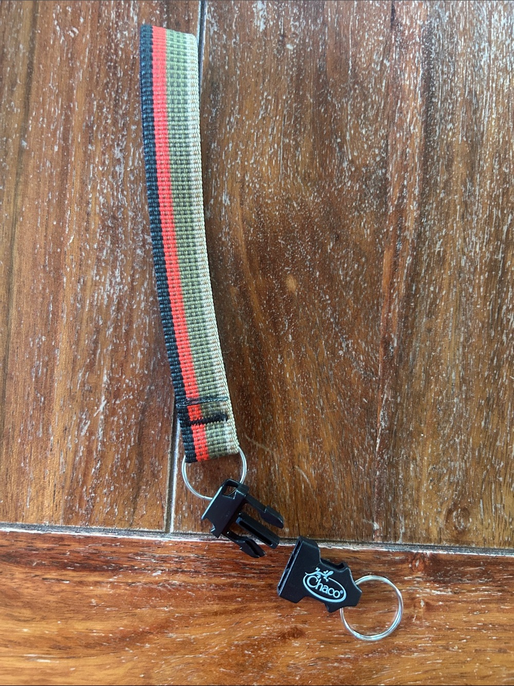 Chaco Striped Wrist Key Lanyard with Quick-Release Clip - NEVER USED
